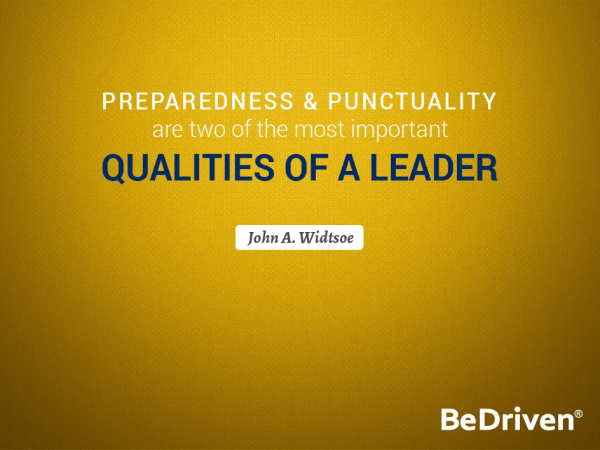 Punctuality Quotes by BeDriven